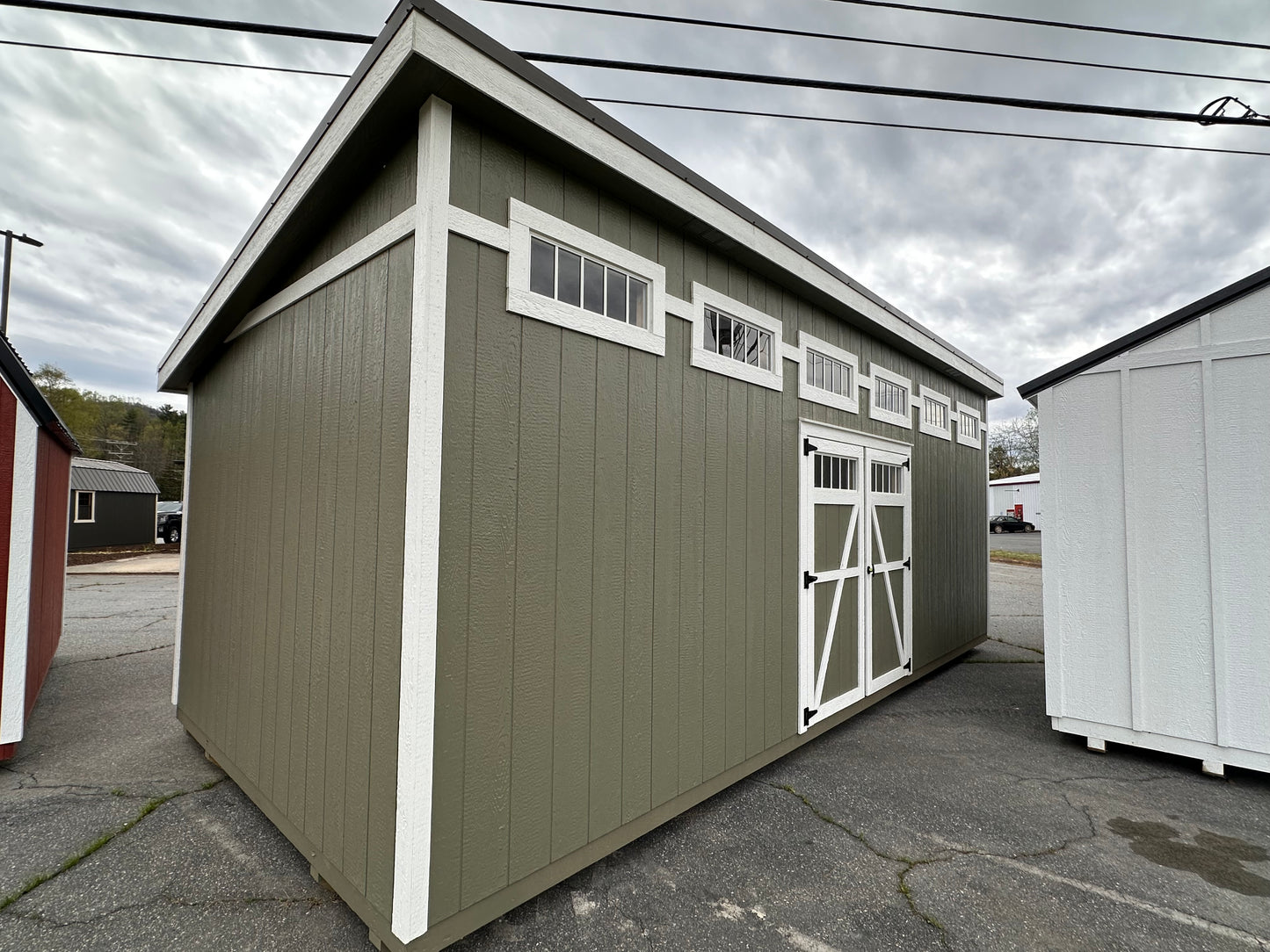 12x24 Shed with Transom windows, Electric Package & Radiant Barrier