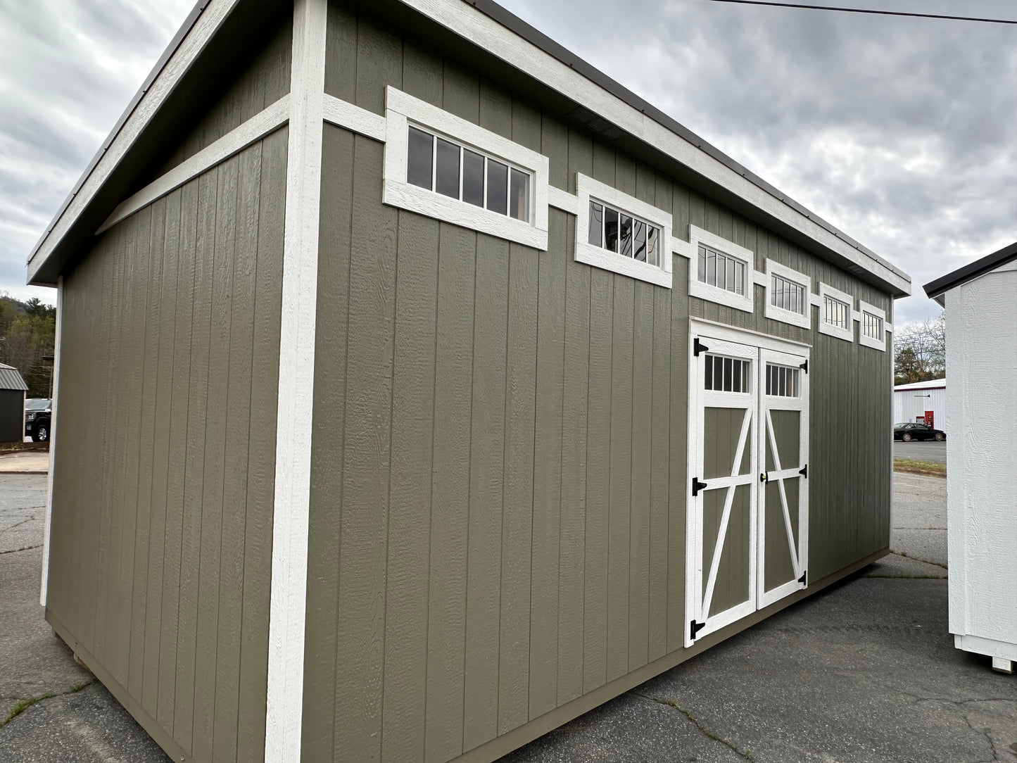 12x24 Shed with Transom windows, Electric Package & Radiant Barrier